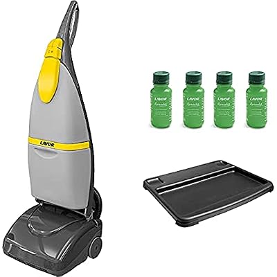 Lavor Fregadora Secadora de Pavimentos Sprinter Motor 1000W MAX, Rendimento Horario máx 1015 m2/h, Incluye 4 Botellas de Detergente Concentrado