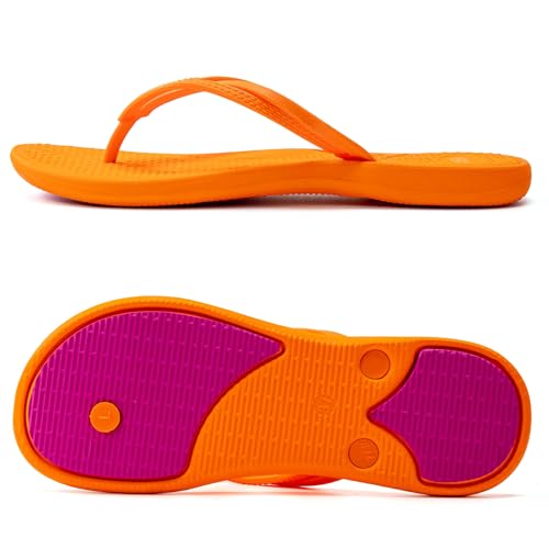Image of VOVEA Flip Flops For Women Non-Slip Bathroom Shower Shoes Cushion foam Indoor and Outdoor Sandals