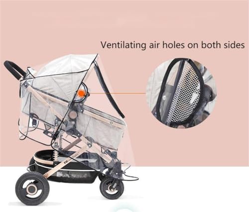 Universal Stroller Rain Cover, Clear - Image 5
