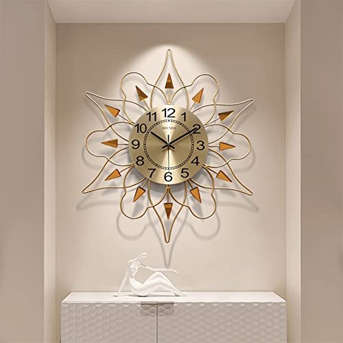 Horloge murale moderne en métal faite à la main pour salon chic - 8