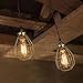 ULTECHNOVO Metal Bulb Guard Lamp Cage, Adjustable Industrial Clamp for Base, Pendant, Farmhouse Light Fixture, Vintage Shades, 2 Pack