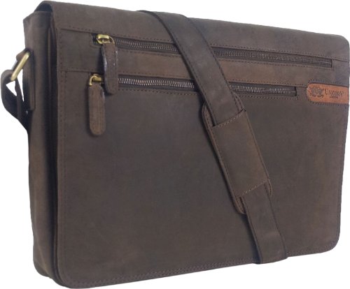 Sac Messager Brun Idéal pour Transporter un Laptop 16.4 Pouces au Bureau