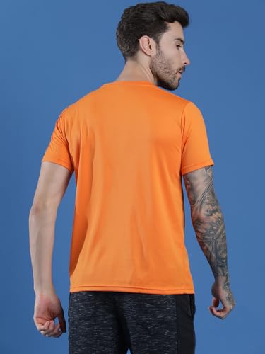Image of EPPE Men's Round Collar T-Shirt | Regular & Dry Fit Summer Stylish Casual Tee | Polyester Half Sleeve T-Shirts for Men.