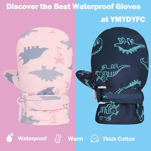 Image of Baby Toddler Mittens Boys Girls Winter Outdoor Gloves Kids Easy-On Fleece Warm Mitterns