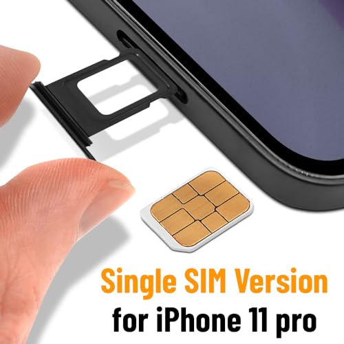S&L ENTERPRISE SIM Card Tray Slot Holder Replacement Compatible with iPhone 11 Pro / 11 Pro Max 2019 Including Waterproof Rubber Gasket and Sim Card Tray Open Pin - Image 3