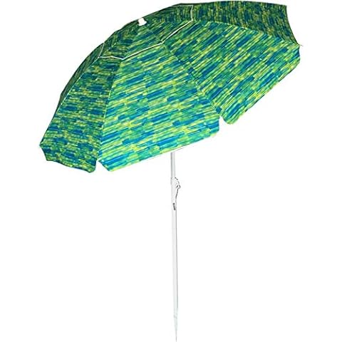 ABO Gear Beach Umbrella Sand Anchor 7 feet Beach Umbrella with Tilt and Telescoping Pole Cover