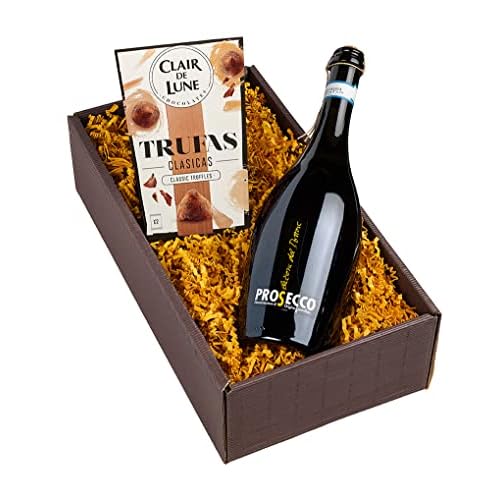 Geschenkset Präsent Prosecco und Trüffel Glera Trocken (1 x 0.75 l, 1 x 175 g)