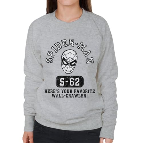 All+Every Marvel Favourite Wall Crawler Spider Man Women's Sweatshirt Heather Grey