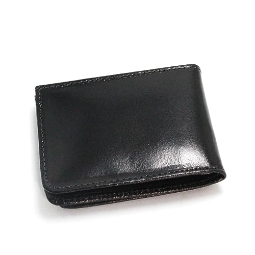 Mini Carteira Masculina Couro Legítimo Fechamento Em Zíper (Preto)
