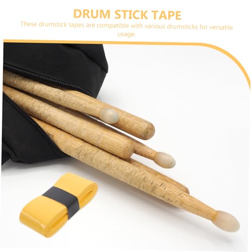 Cinta para baquetas Toyvian, 4 rollos, absorbente de sudor, para envolver baquetas de percusión, ideal para profesionales y principiantes miniatura 3