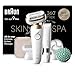 Braun Silk-épil 9 Flex SkinSpa Epilatore Elettrico Donna Con Testina Flessibile A 360° Per Una Epilazione Semplice, Wet & Dry, Pelle Liscia A Lungo, Idea Regalo, 9-481 3D Bianco/Oro