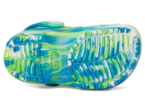 crocs kids39 classic marbled tie-dye clog
