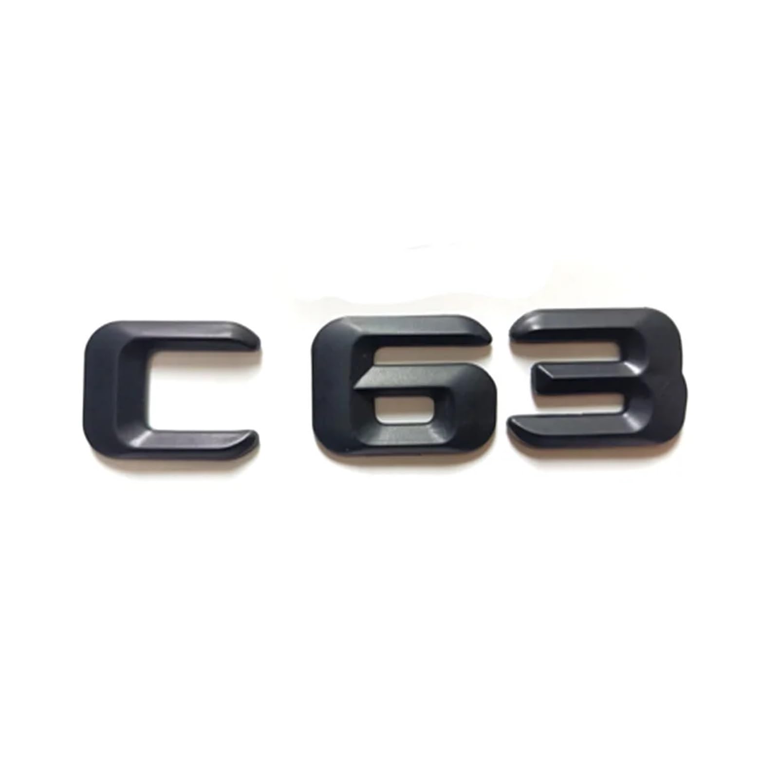 Amazon.co.jp: ALMVIS 3DマットブラックC63プラスチックABSエンブレム 