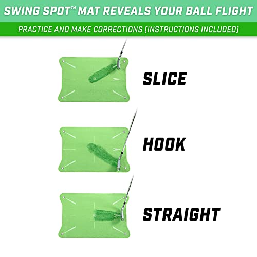 Gosports Swing Spot Outdoor Golf Swing Impact Training Mat - Shows Club Path At Impact To Detect And Fix Slices, Hooks And More #TOP2