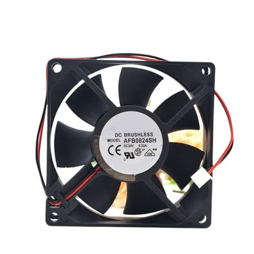 NCCNATMHP Ventilador de refrigeración AFB0824SH DC 24 V 0,33 A 8025 80 x 80 x 25 mm 2 Hilos 3 Hilos(3-Wire)