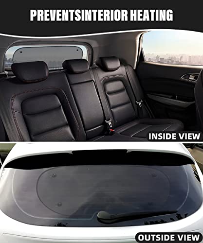 Yakefly Car Sun Shade,Car Rear Window Sunshade With Suction Cups,Car Sun Shade Windshield Sun Uv Rays Protection,Rear Window Shade For Car Rear Windshield,Car Window Shade For Baby,Pets,Children #TOP5