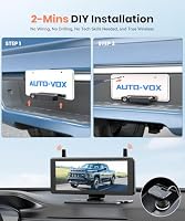 AUTO-VOX 7.2" DVR Portable Solar Rückfahrkamera Kabellos – Ansicht 2
