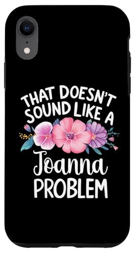 JOANNA Personalized Cute Flower Girls JOANNA Name スマホケース iPhone XR 用
