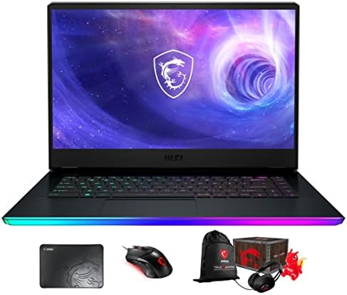 MSI Raider GE66-15 Gaming & Entertainment Laptop (Intel i7-12700H 14-Core, 64GB DDR5 4800MHz RAM, 2x8TB PCIe SSD RAID 0 (16TB), GeForce RTX 3080 Ti, Win 11 Pro) with Loot Box, Clutch GM08, Pad