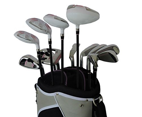 Sephlin - Sephlin Pink Womens 13 Pieces Right Hand Golf Clubs Set