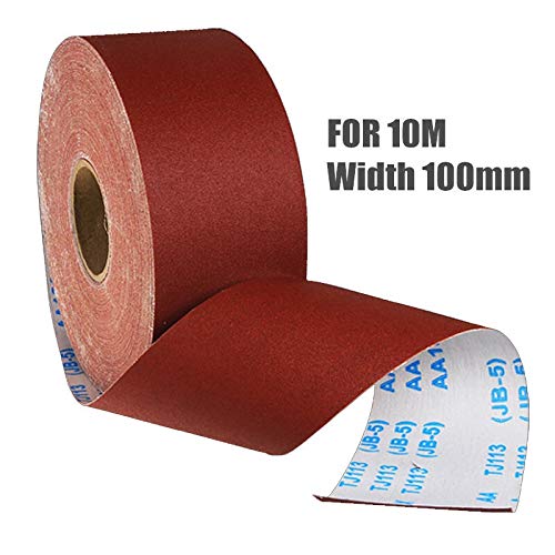 Rotolo Di Carta Vetrata Rotolo Di Carta Abrasiva, for Rotolo Di Tela Smeriglio Da 10 M Di Larghezza 100 Mm Lucidatura Carta Vetrata Strumenti for La Macinazione Lavorazione Dei Metalli (Size : 60) (C