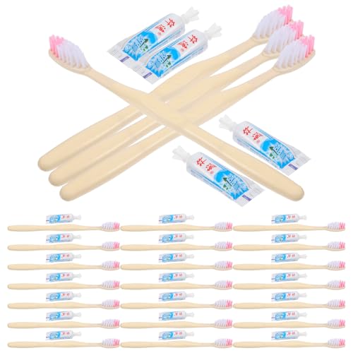 Brosses à dents jetables avec dentifrice oubli de valise kit hygiène SECFOU lot de 100