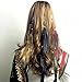 Bead Ornaments Dreadlocks Hair Extensions, Clip in Feather Hair Extensions, 6 Pcs Pack, 13.8 Inches, Feather Hair Clip Set, Retro Style for Hairstyles