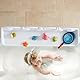 Ozean Tiere Badewanne Spritzschutz für Kinder, drehbare Design Badewanne Wanne Tablett, Wanne Regal und Organizer für Baby Bad Spielzeug, Bad Spielzeug Tolder für Kleinkinder Kinder Baby (Weiß)