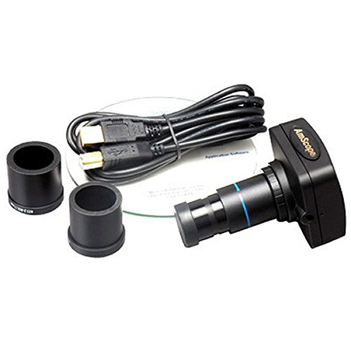 Amscope Sm-3Tz-Fodr-10M Digital Professional Trinocular Stereo Zoom Microscope, Wh10X Eyepieces, 3.5X-90X Magnification, 0.7X-4.5X Zoom Objective, Fiber Optic Dual-Gooseneck And Ring Light, Single-Arm Boom Stand, 110V-120V, Includes 0.5X And 2.0X Barlow Lenses And 10Mp Camera With Reduction Lens And Software #TOP3