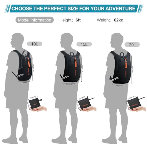 FIORETTO 15L Foldable Hiking Daypack