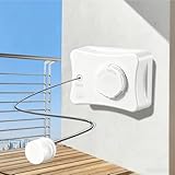 Retractable Clothesline Indoor Outdoor, 16.7 Ft Heavy Duty Wall Mount Automatic Retracting Clothes Lines for Laundry Room, Bathroom & Travel Rv