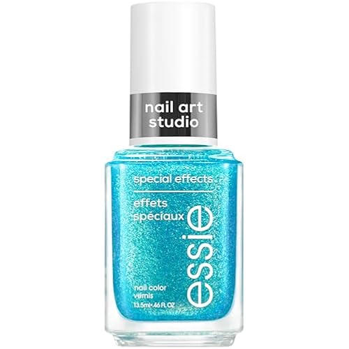 essie Nail Art Studio Special Effects Polish, Pearl, Vegan, Blue Nail Polish, Frosted Fantasy, 0.46 Fl Oz