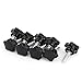New Lon0167 Replacement Plastic Featured Star Head Clamping reliable efficacy Knob Screw M8 x 30mm Thread Black 20pcs(id:5b1 88 c6 98e)
