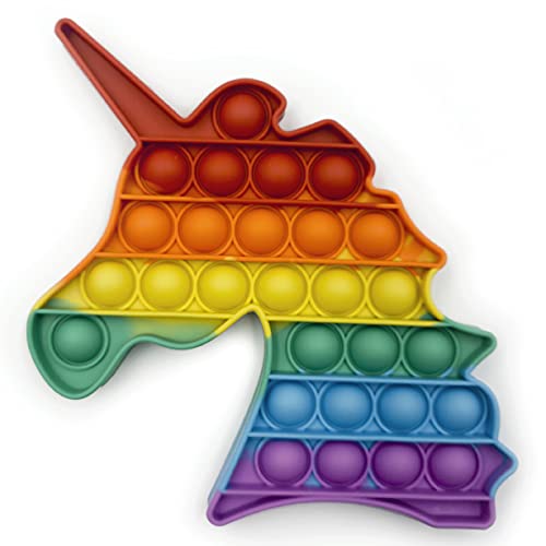 Droquimur | Juguete Antiestrés | Pop It Sensorial | Explotar Burbujas | Unicornio | Arcoiris Multicolor (Unicornio)