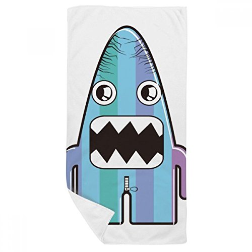 Serviette de bain monstre alien douce pour peau sensible 35x70