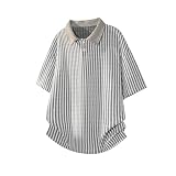 [KOTRBOY] メンズ POLOシャツ 【2026夏 魚骨ストライプ 千鳥格カラー おしゃれ 高見え ノーアイロン 通気性 透けない ベタつかない さらっと着用 柔らかい L〜5XL 大きいサイズ ブラック/ホワイト/グレー カジュアル 通勤 ギフトにも-white-XL