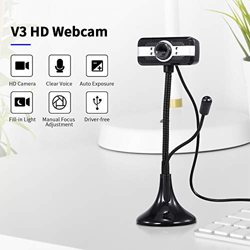 Andoer 640 * 480P PC Webcam Full HD Web Cam USB Laptop Portátil Desktop Webcam de alta definição Câm