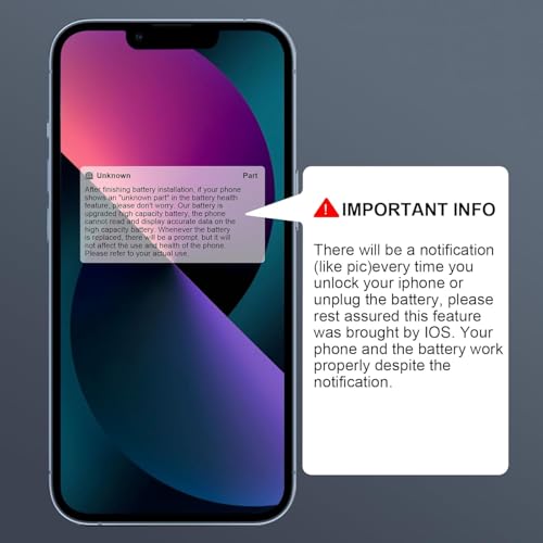 Akku für iPhone 13 Ersatzakku für A2482 A2631 A2634 A2635 A2633 mit professionellem Reparaturwerkzeug und Anleitung