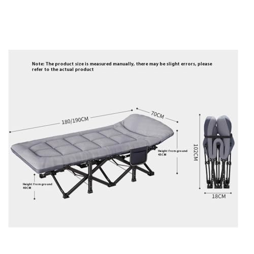 Lit pliant extérieur avec matelas pour pause déjeuner et bureau - 3