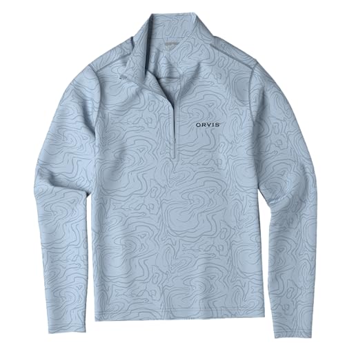 Orvis Sun Defense Quarter Zip Knit Shirt for Men, Athletic Fit, UV Protection, Lightweight Outdoor Apparel for Sun Defense