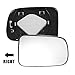 X AUTOHAUX Car Rearview Right Passenger Side Heated Mirror Glass Replacement W/Backing Plate for Honda CR-V CRV 1997 1998 1999 2000 2001 2002 2003 2004 2005