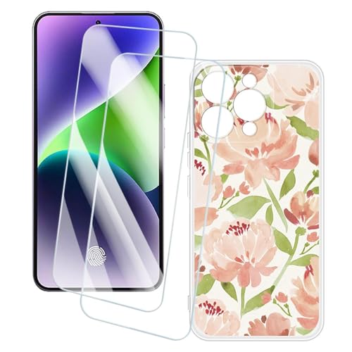 OAGELIM 2�Z�b�g �X�N���[���v���e�N�^�[ + �P�[�X Oukitel P1 (6.7 �C���`) �Ƃ̌݊������� �A�[�e�B�X�e�B�b�N�J�X�^���v�����g�J�o�[�Ƌ����K���X�t�B���� �X�N���b�`�h�~ (��)