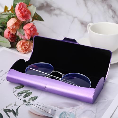 Image of Hifot Aluminium Glasses Case, Slim Reading Glasses Case, Portable Travel Metal Eyeglass Spectacles Protection Hard Shell