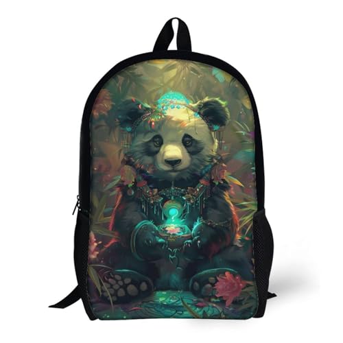 LMYmoney Sac à dos, cartable Panda Brewer, cartable ... – vue 6
