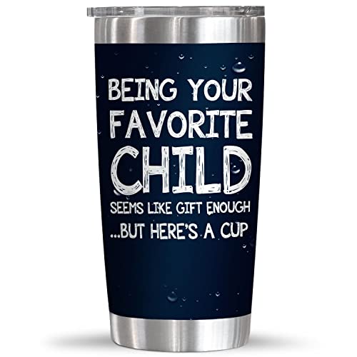 Teezwonder Father's Day Gifts For Dad From Daughter And Son, Mothers Day Gifts For Mom, Grandma, Grandpa Birthday Gifts From Grandchildren, Parents To Be Gifts Idea, 20 Oz Stainless Steel Tumbler #TOP17
