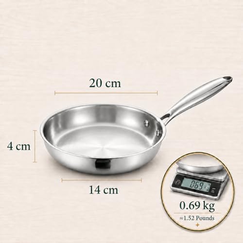 Foto von DELARLOCHEF Edelstahlpfanne 20 cm