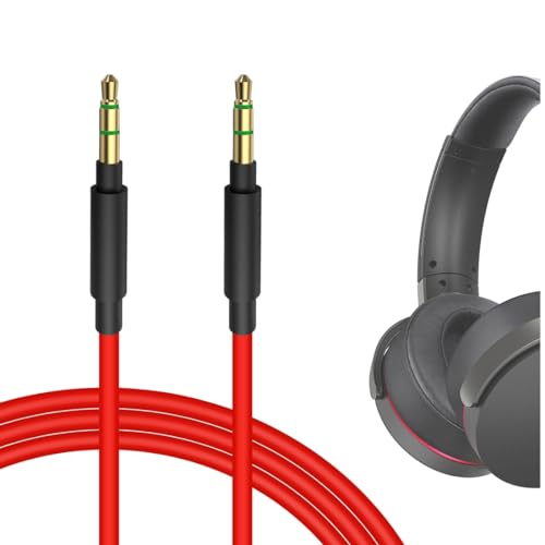Image of GEEKRIA Audio Cable Compatible with Sony WH-1000XM6 / 1000XM5 /1000XM4, WH-XB920N, INZONE H5 Headphones, 3.5mm Replacement Stereo Cord (4 ft /1.2 m)