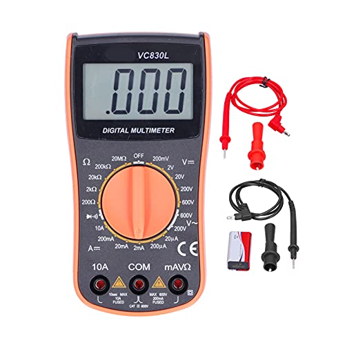 Multimètre numérique universel VC830L avec buzzer et écran rétroéclairé LCD - 6