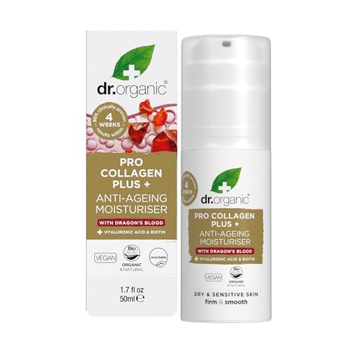 Dr. Organic | Crema antienvejecimiento Pro Colágeno Plus+ con Sangre de Dragón | 50 ml