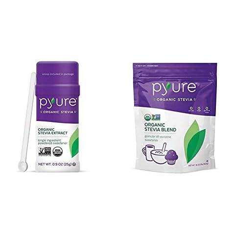 Pyure Organic Stevia Powder & Granulated Blend Sugar Substitutes Cover